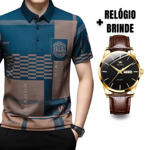 Pague 1 Leve 2 | Camisa Polo Chelsea Lançamento + Relogio de Brinde