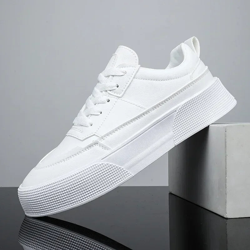 Tênis de Couro White Classic