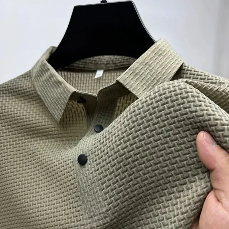 [PAGUE 1 LEVE 3] - Camisa Polo Fresh Seda Gelo