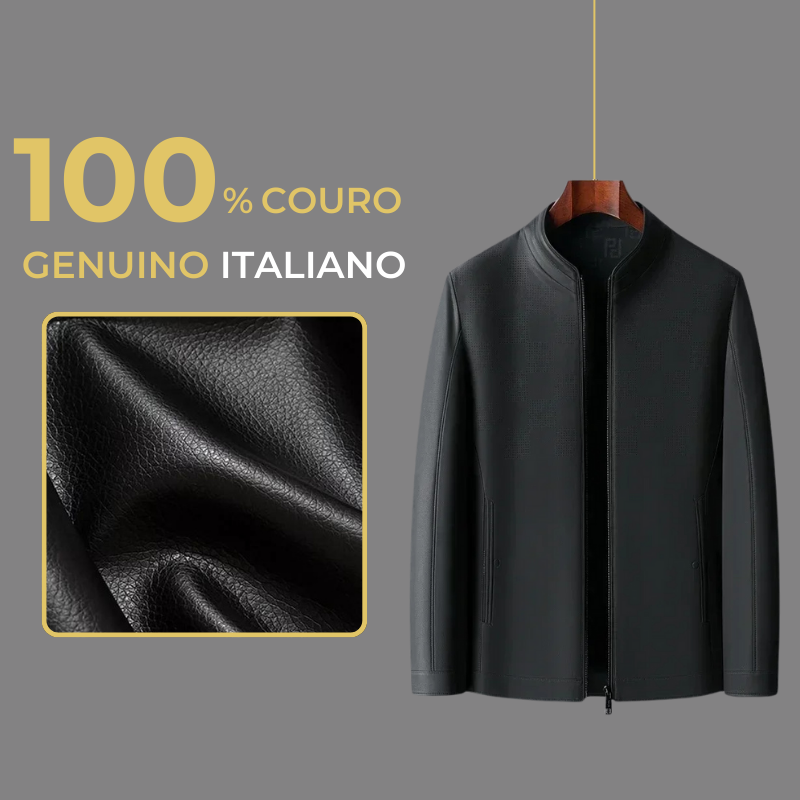 Frete Grátis - Jaqueta de Couro Slim Italian [ULTIMO DIA DE PROMOÇÃO] - Loja Arantes