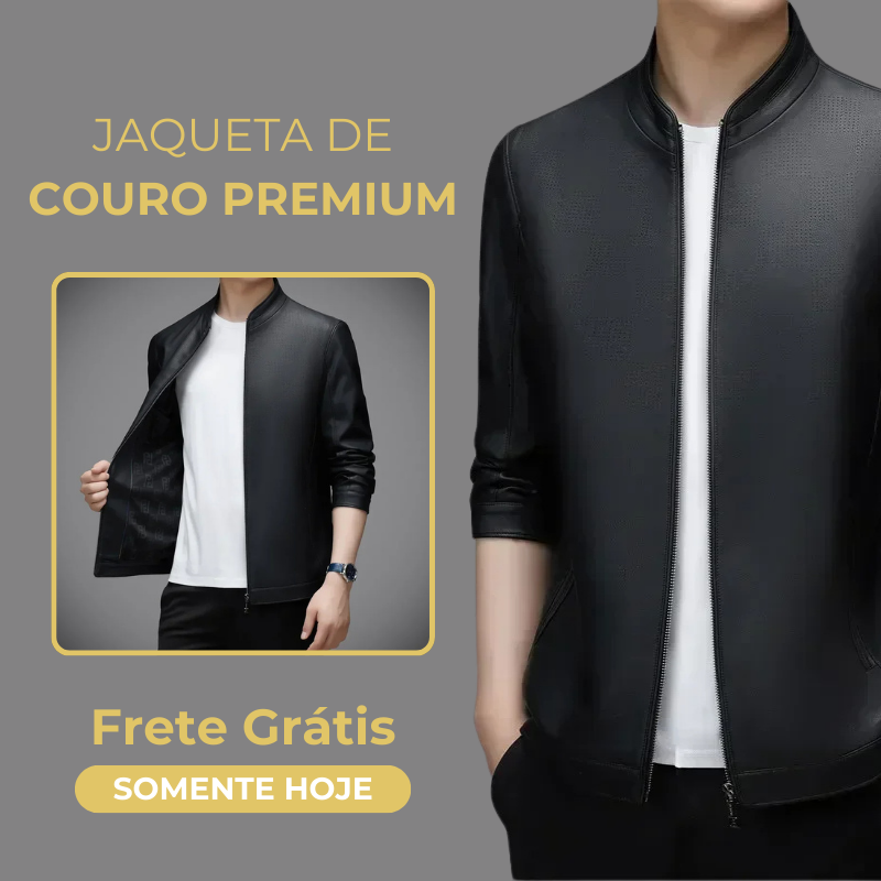 Frete Grátis - Jaqueta de Couro Slim Italian [ULTIMO DIA DE PROMOÇÃO] - Loja Arantes