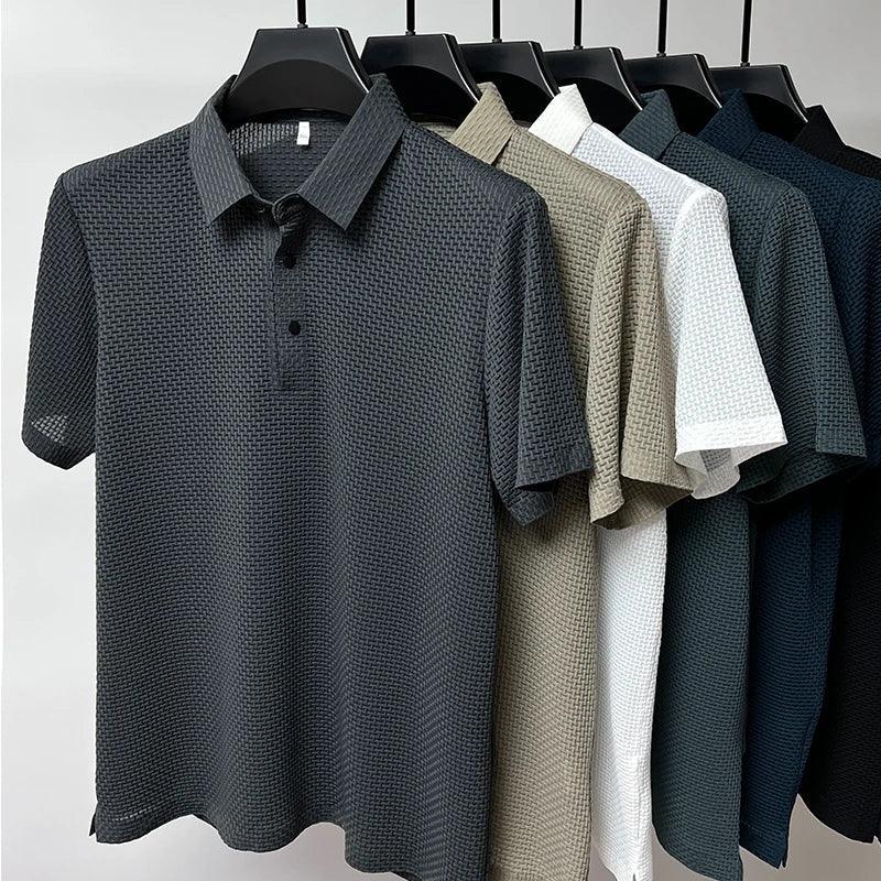 Camisa Polo Seda Gelo Elegante [ Não Amassa] + Relogio de Brinde - Loja Arantes