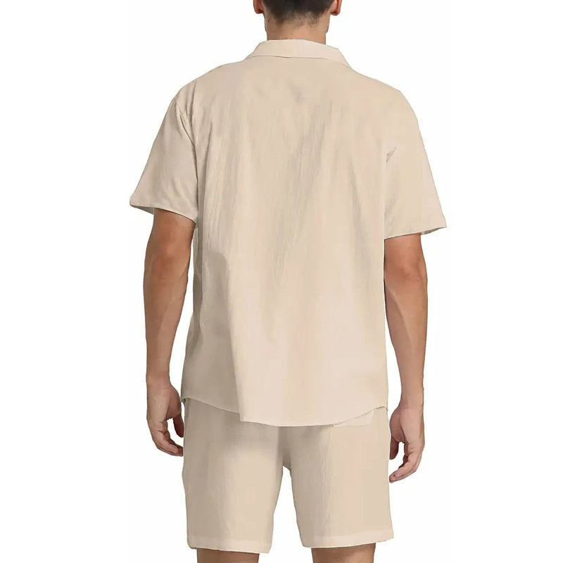 Kit Hawai Short e Camisa de Linho (Promoção Verão 2025)