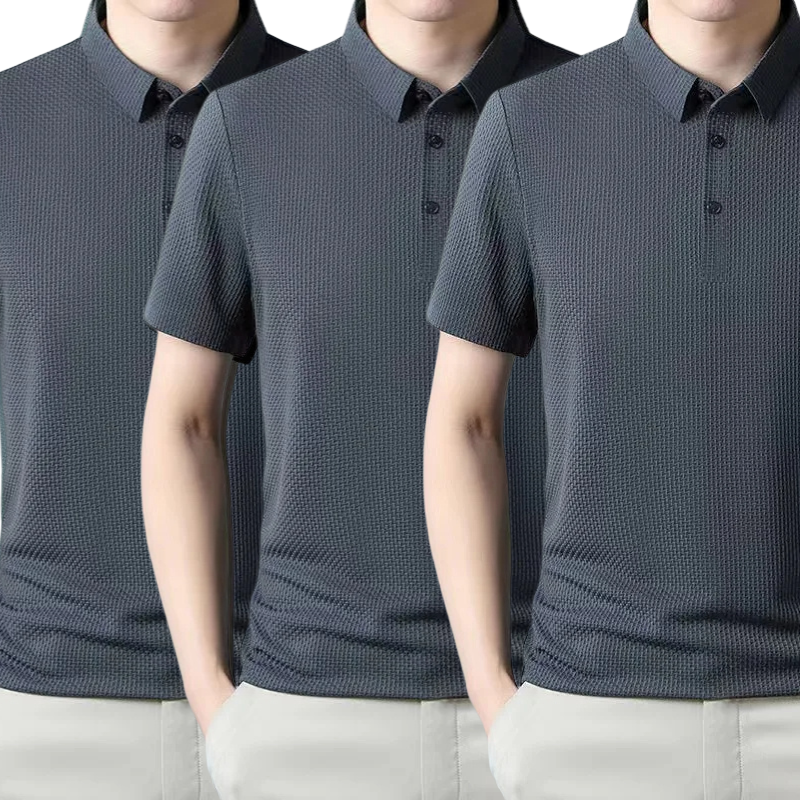 [PAGUE 1 LEVE 3] - Camisa Polo Fresh Seda Gelo