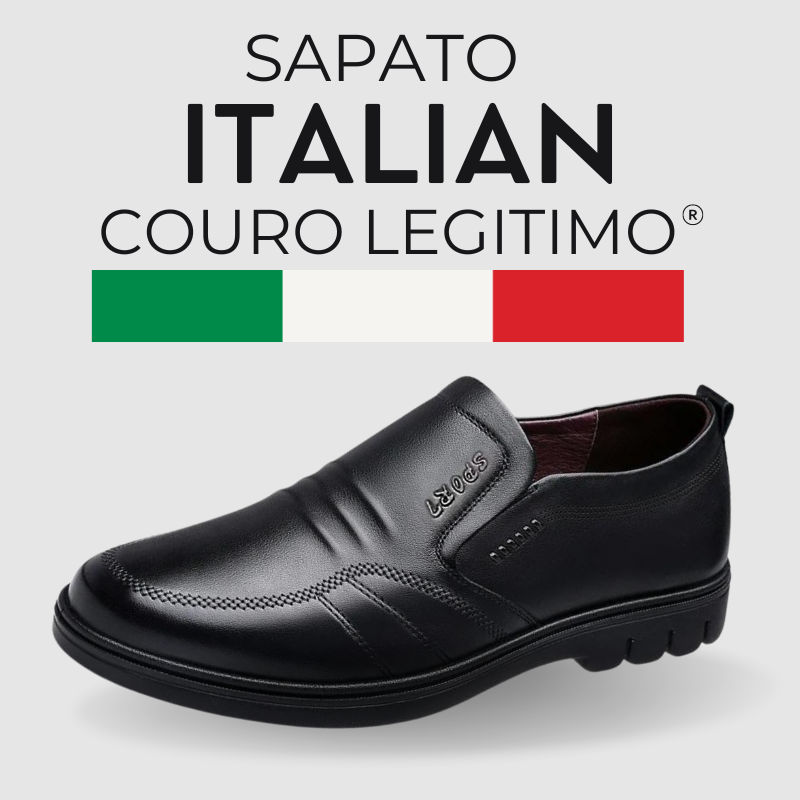 Sapato Mocassim de Couro Legítimo Social Italian™ - Loja Arantes