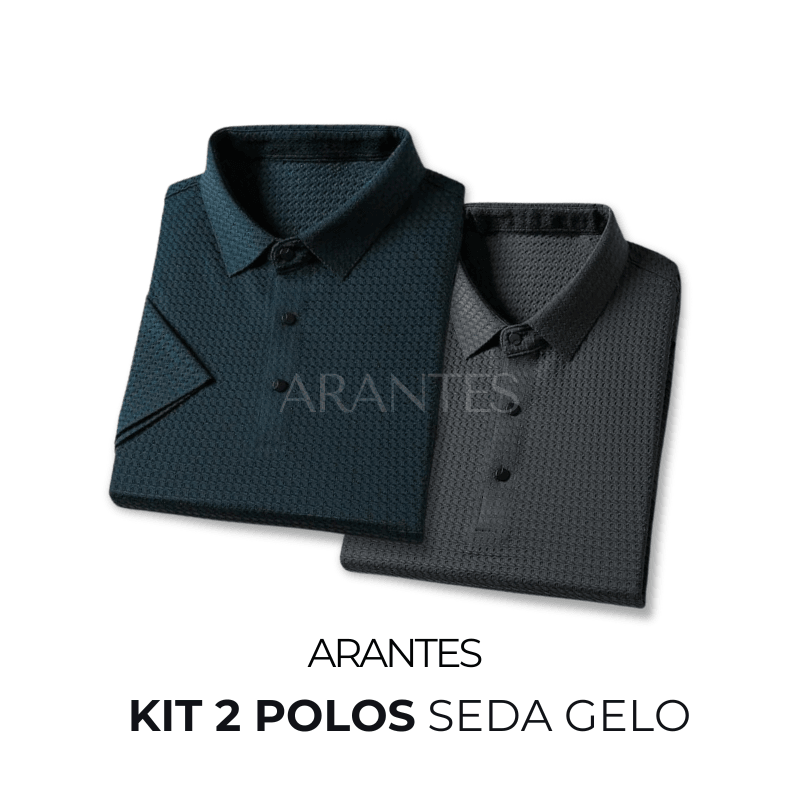 Camisa Polo Seda Gelo Elegante [ Não Amassa] + Relogio de Brinde - Loja Arantes