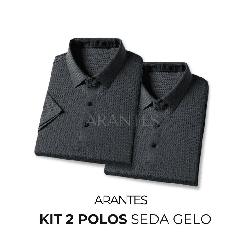 Camisa Polo Seda Gelo Elegante [ Não Amassa] + Relogio de Brinde - Loja Arantes