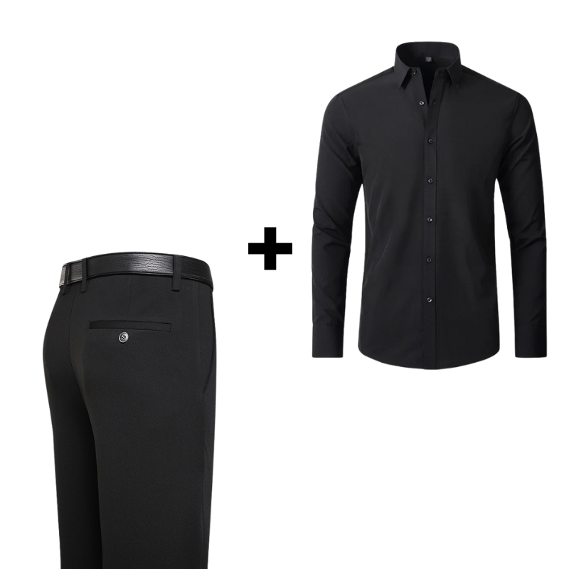 Kit Elastech Camisa Social Ultra Tech + Calça Social Gentleman (Oferta Imperdível)