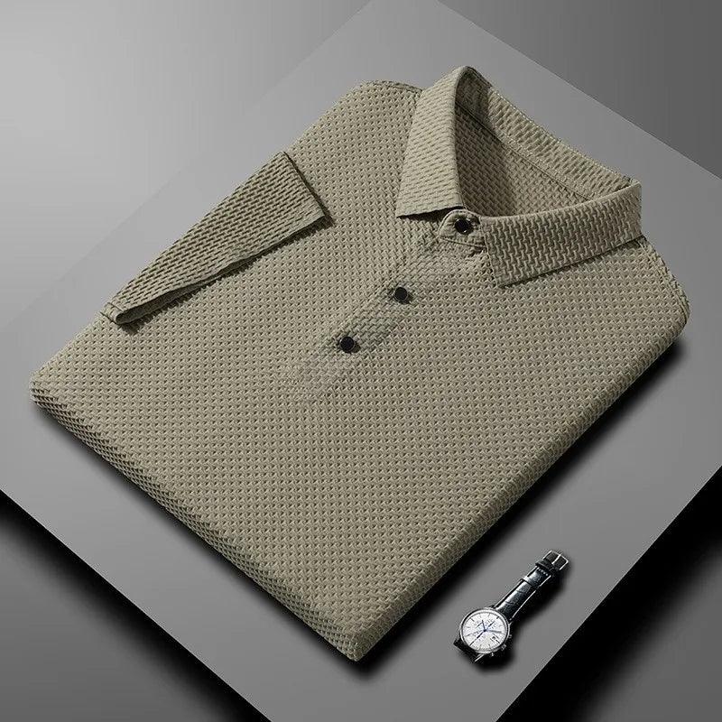 Camisa Polo Seda Gelo Elegante [ Não Amassa] + Relogio de Brinde - Loja Arantes