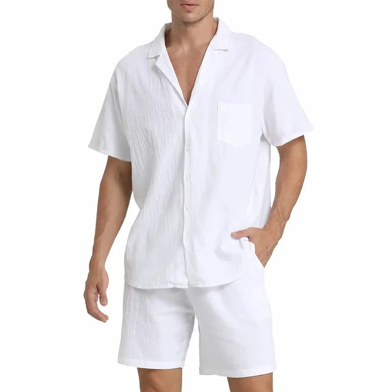 Kit Hawai Short e Camisa de Linho (Promoção Verão 2025)