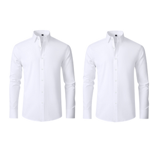 Compre 1 Leve 2 | Camisa Social Ultra Elastech Anti amassados + Relogio de Brinde