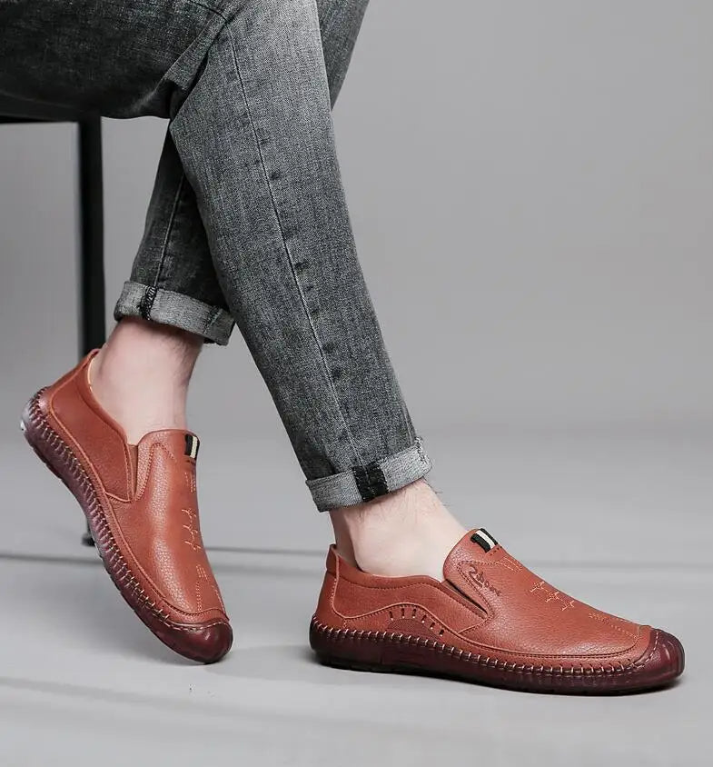 Sapato Mocassim Casual Italian® | Feito de Couro Legitímo