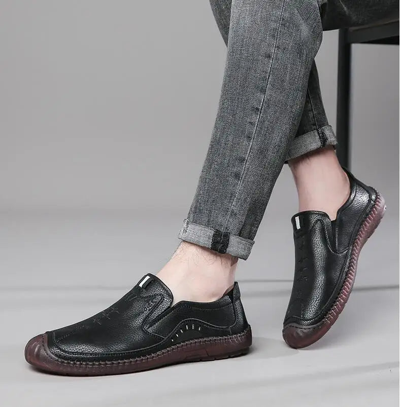 Sapato Mocassim Casual Italian® | Feito de Couro Legitímo